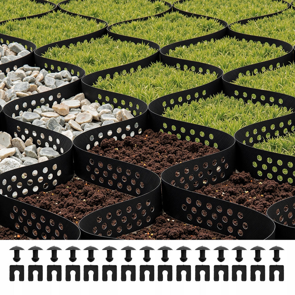 VEVOR GRAVEL GRID 50 MM 5000X1980 MM STRONG LAWN GRATE SET