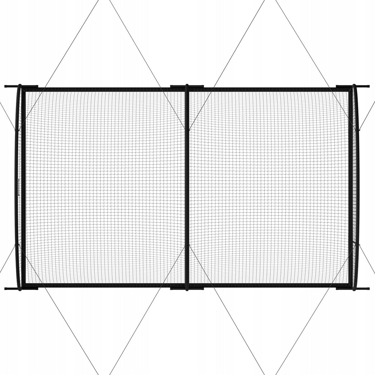 VEVOR 606 x 366 x 250 cm Professional Baseball Batting Cage Net