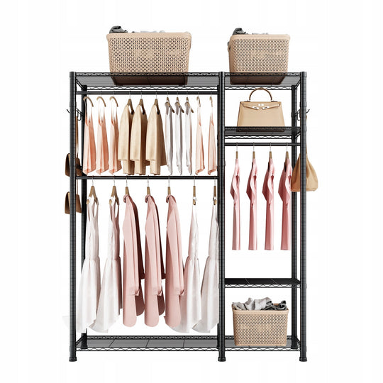 CLOTHES RACK VEVOR ADJUSTABLE 3 RODS HEAVY DUTY 363 KG