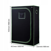 VEVOR PROFESSIONAL GROW TENT 120X60X180 CM 600D MYLAR GROWBOX