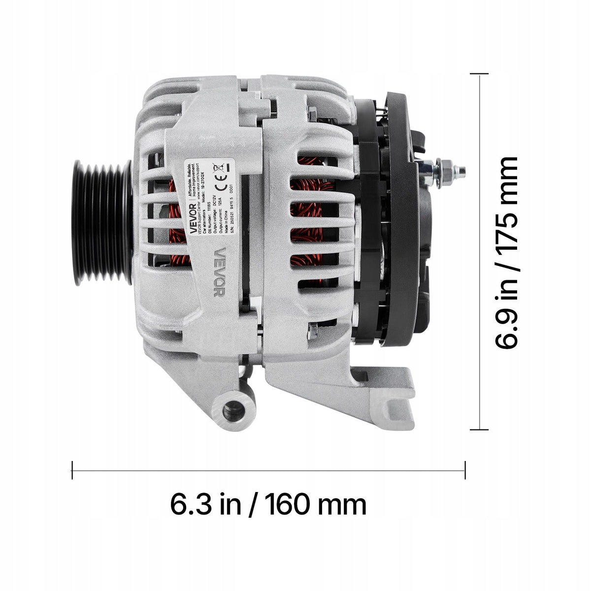 VEVOR Car Alternator 11185 for CHEVROLET IMPALA LS LT 3.5L PREMIUM