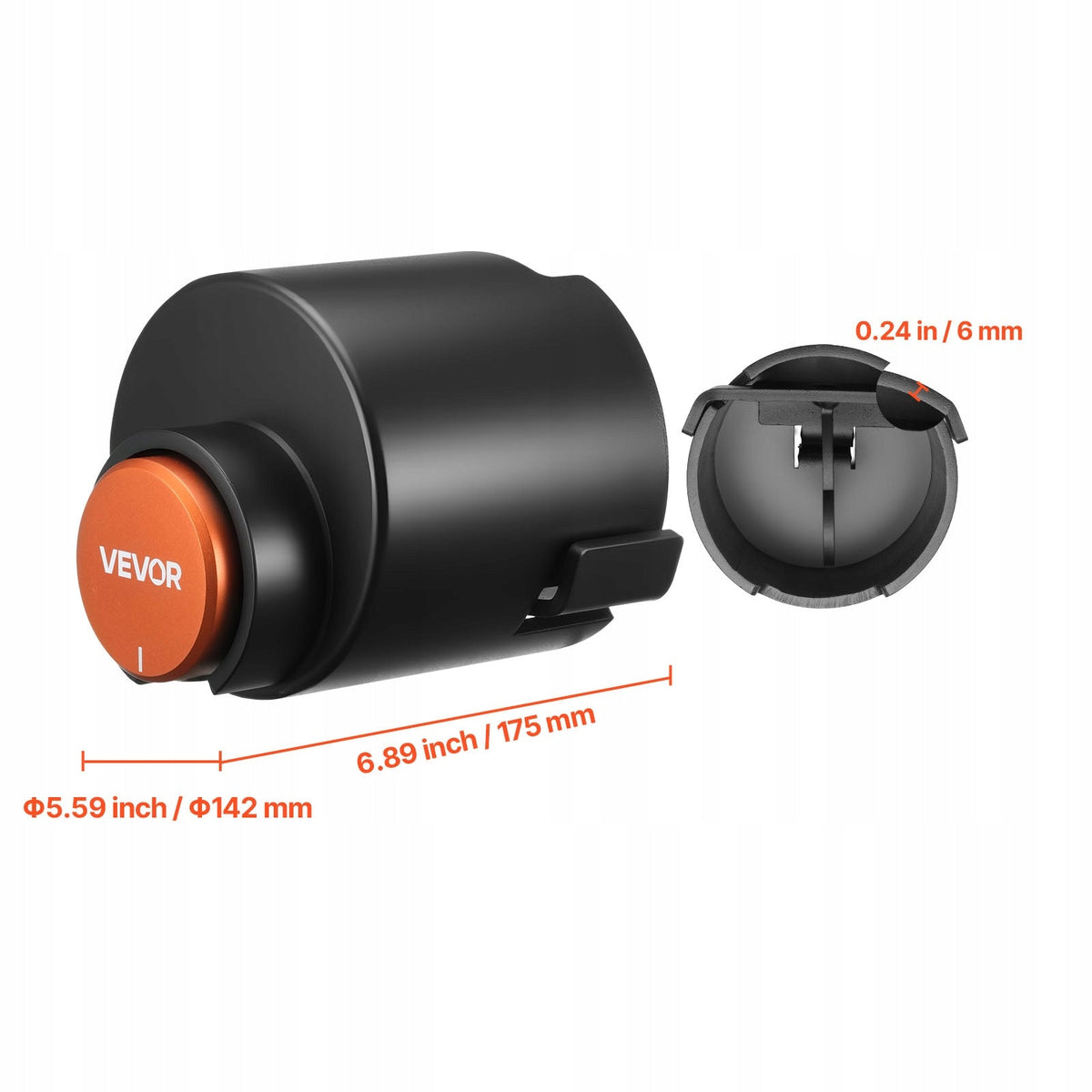 SOLID VEVOR TRAILER HITCH LOCK FOR 50.8 AND 58.7 MM FLAT BALL HITCHES