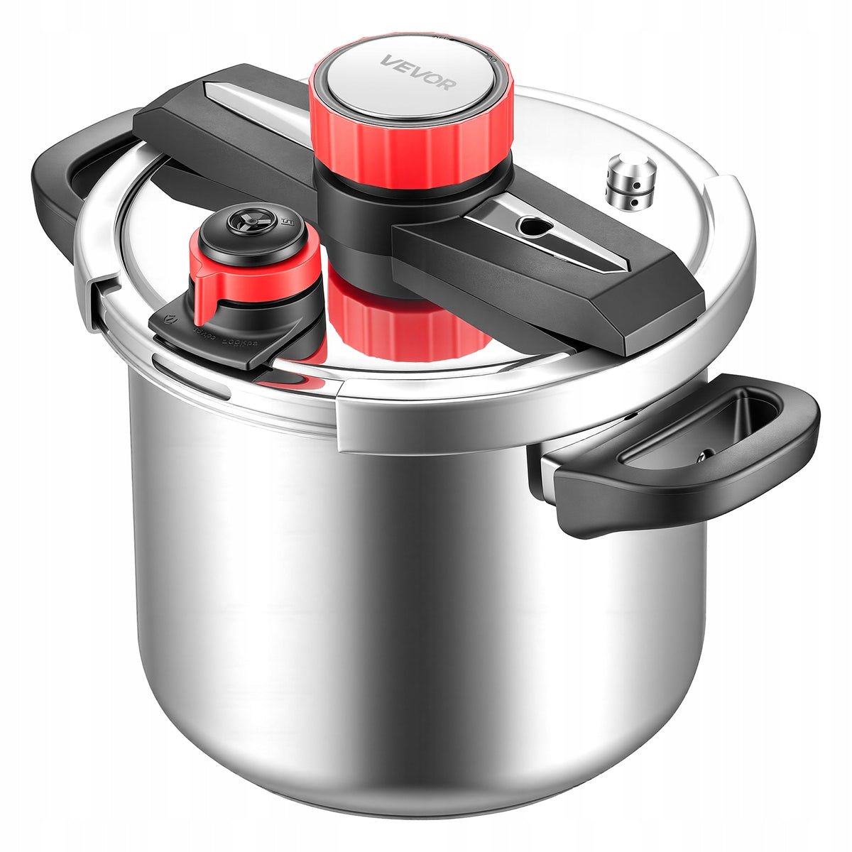VEVOR 7L STAINLESS STEEL PRESSURE COOKER HEAVY-DUTY TRI-PLY BOTTOM STEAMER