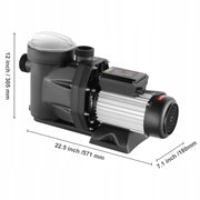 VEVOR Above Ground Pool Pump 2 HP 220V-240V DUAL SPEED 33000