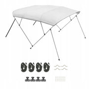 VEVOR BIMINI TOP BOAT COVER 4 ARCHES 600D ALUMINUM WATERPROOF UV