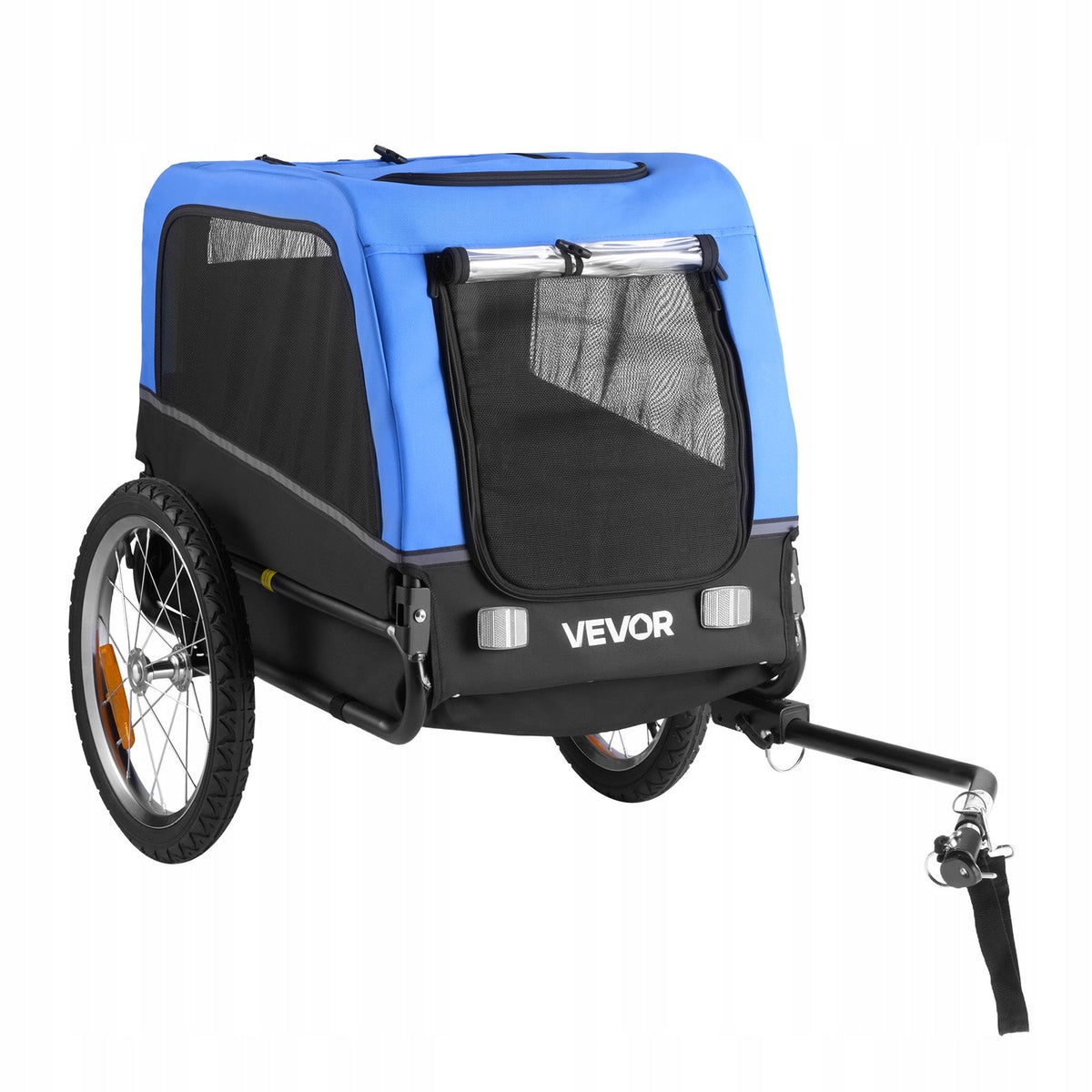 VEVOR BICYCLE TRAILER FOR DOGS UP TO 30 KG FOLDABLE STRONG AND LIGHTWEIGHT FRAME