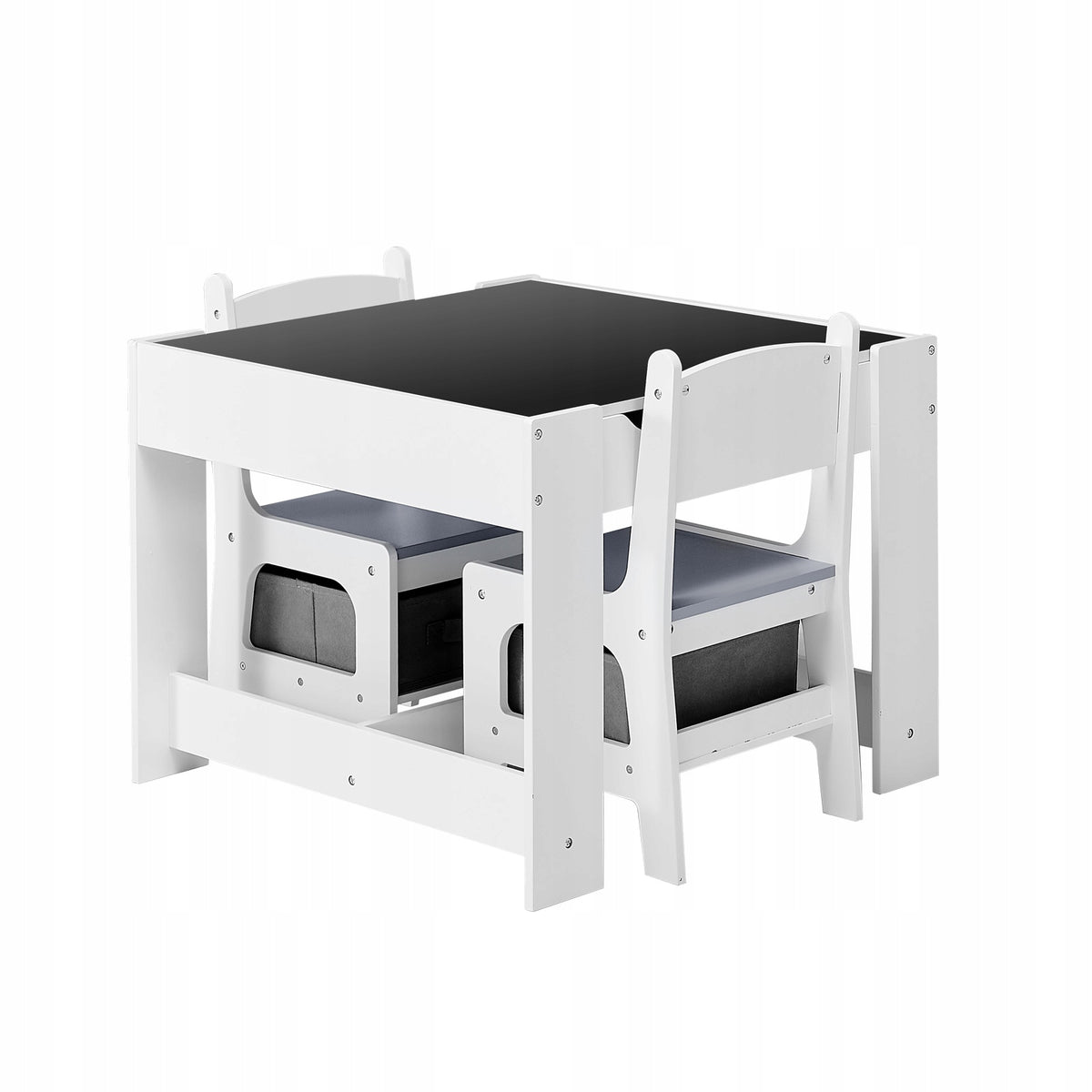 VEVOR CHILDREN'S TABLE WITH 2 CHAIRS AND FABRIC STORAGE BIN STURDY