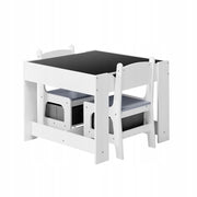VEVOR CHILDREN'S TABLE WITH 2 CHAIRS AND FABRIC STORAGE BIN STURDY