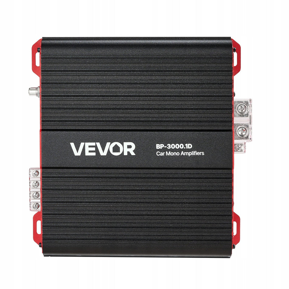 CAR AMPLIFIER VEVOR MONOBLOCK 3000W RMS 1 2 4 OHM CLASS D REMOTE