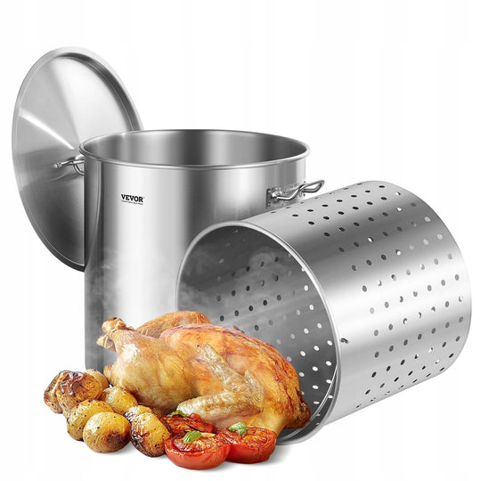 VEVOR STAINLESS STEEL POT 94.6L LARGE COOKING POTS