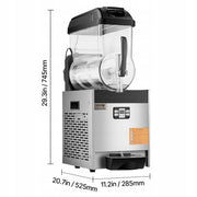 VEVOR COMMERCIAL CRUSHED ICE MAKER 12L SINGLE TANK POWERFUL