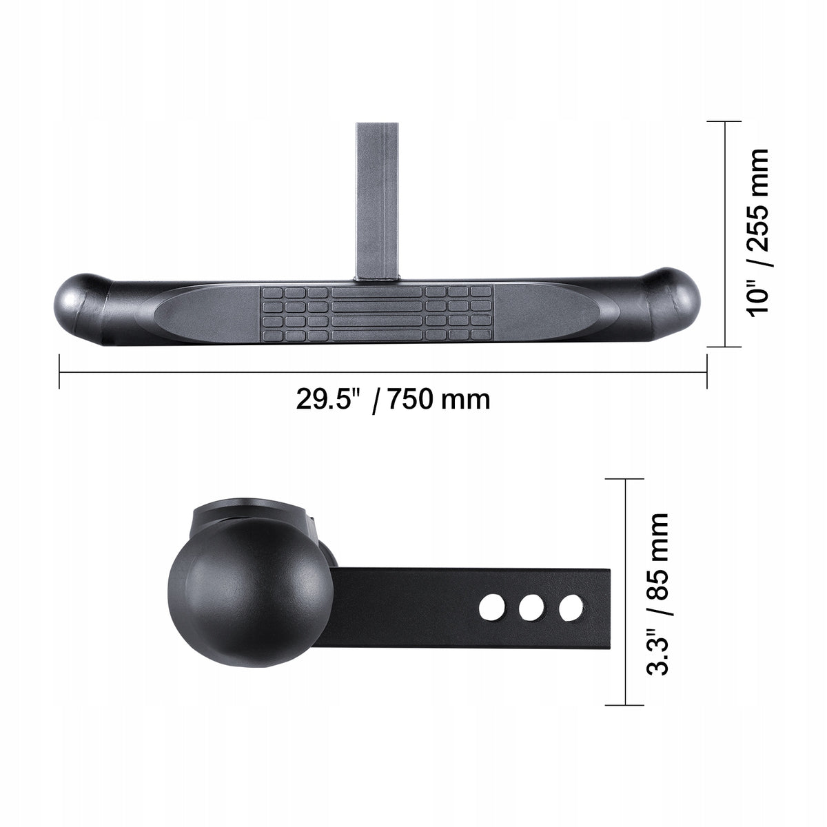 VEVOR 50.8 MM HITCH STEP TRAILER STRONG STEEL FOR 158.7 KG RECEIVER