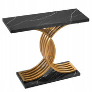 VEVOR CONSOLE TABLE 100X30X81 CM BLACK GOLD MODERN STURDY STRONG
