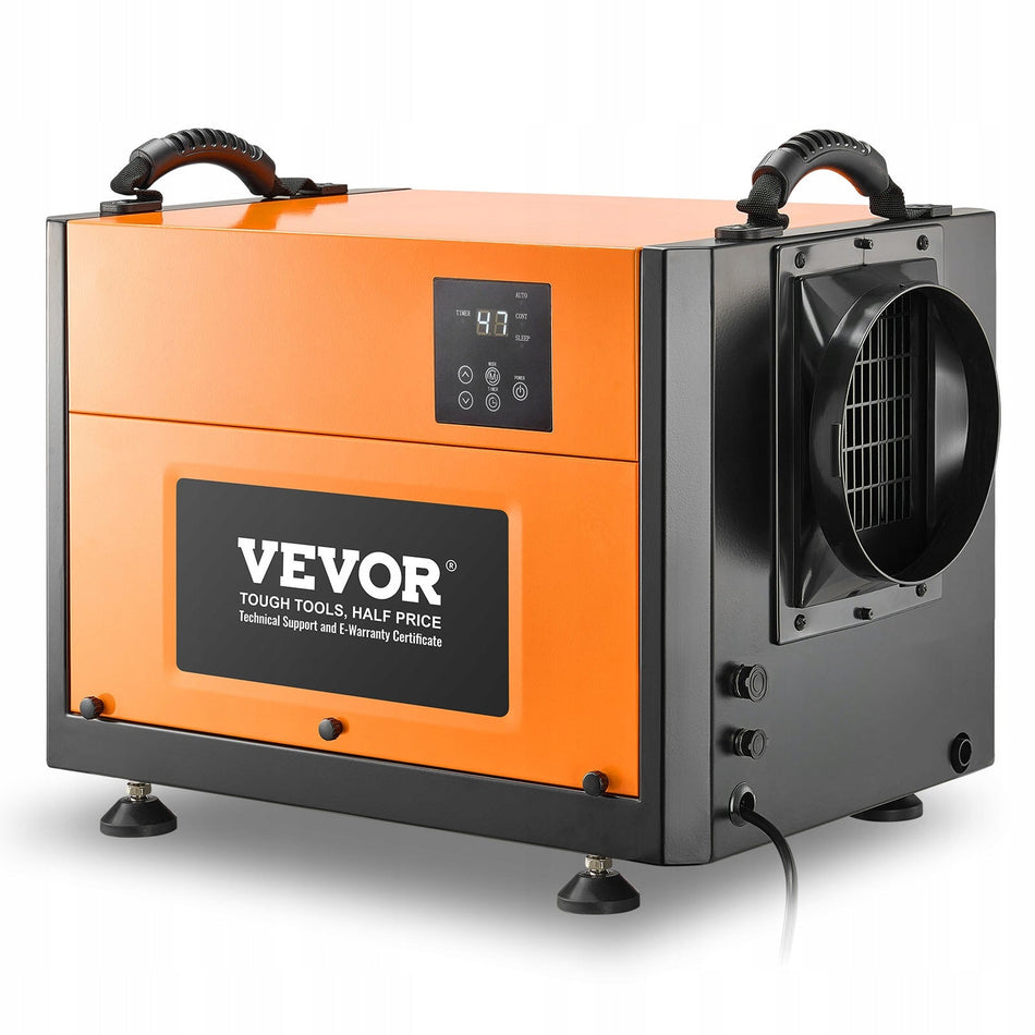 VEVOR 50L COMMERCIAL DEHUMIDIFIER WITH DRAIN HOSE PORTABLE POWERFUL