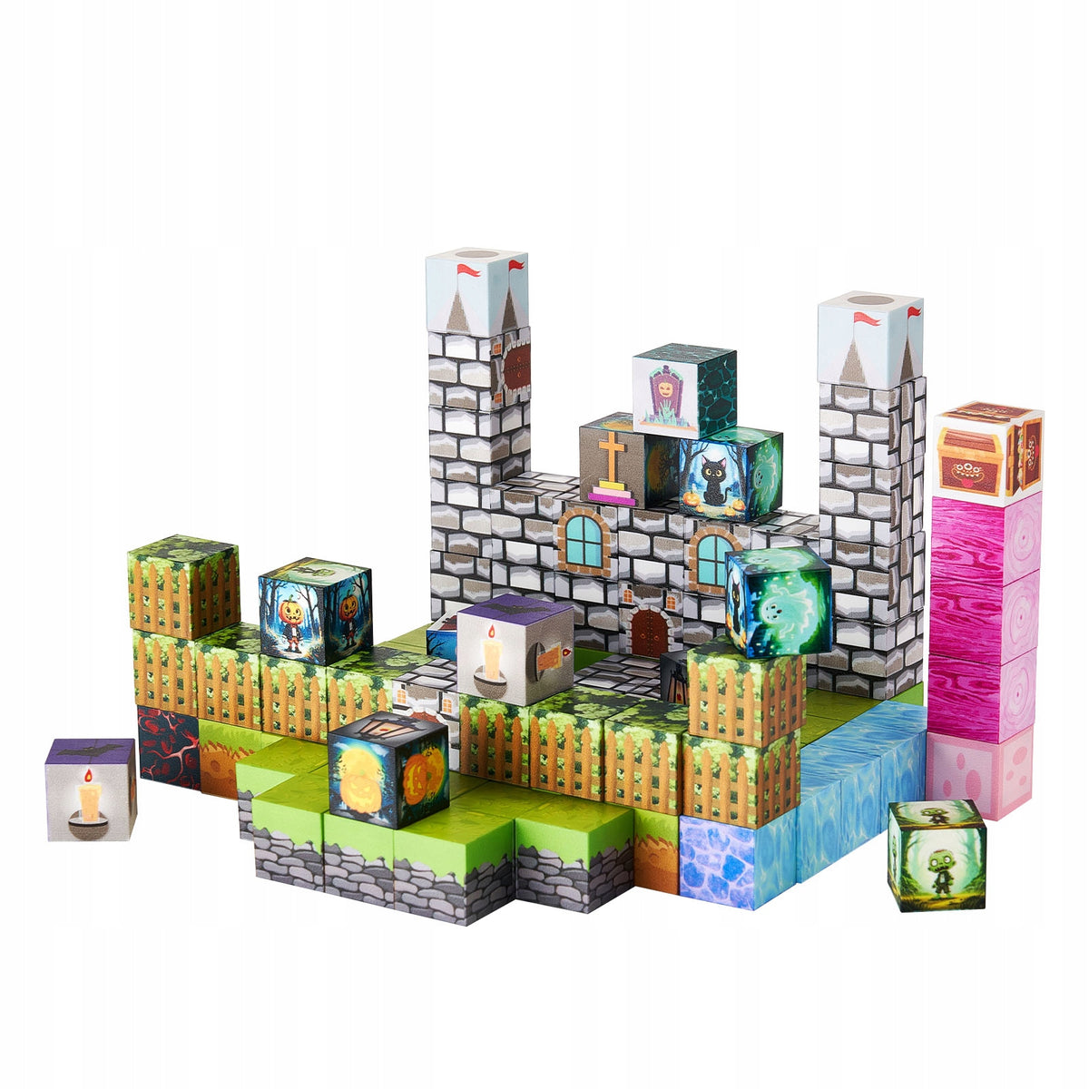 VEVOR MAGNETIC BUILDING BLOCKS 100 PIECES ZOMBIE PREMIUM SET