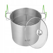 VEVOR 19.86L CANNING POT STAINLESS STEEL WITH RACK AND LID ROBUST