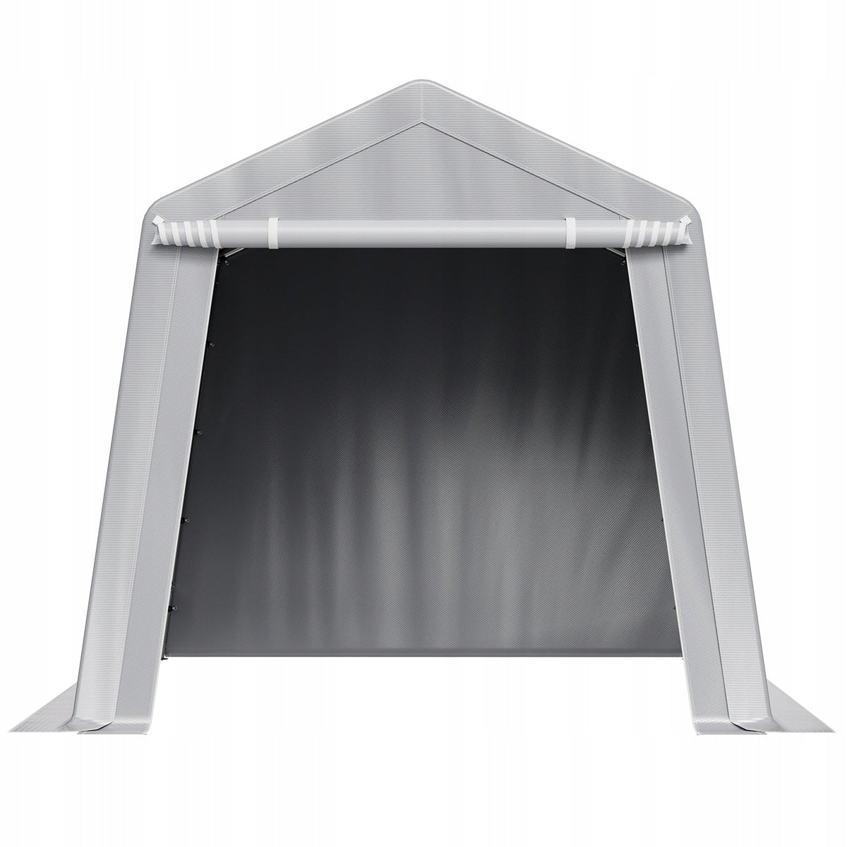 VEVOR TOOL TENT 243X243X229 CM STURDY GARAGE WITH PE GRAY