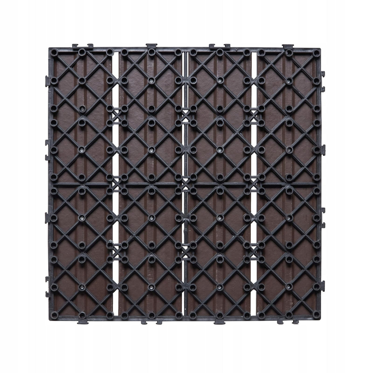 VEVOR PATIO TILES 10 PCS 30X30 CM WATERPROOF ANTI-SLIP WOOD