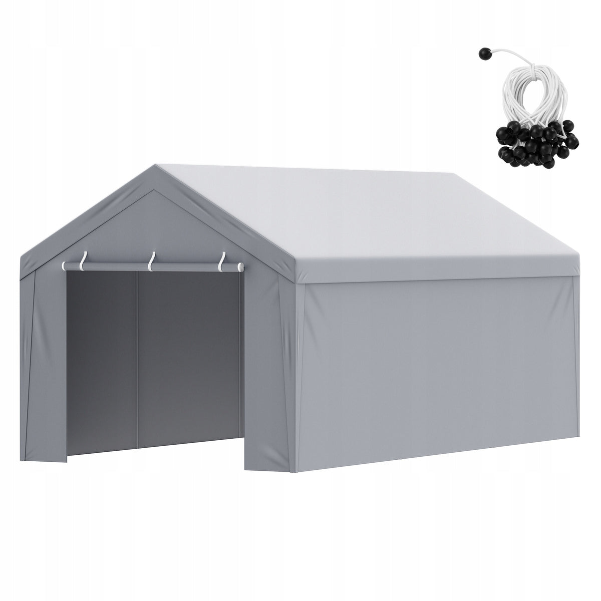 VEVOR 6x3M GARAGE TENT WATERPROOF TARPAULIN WITH UV PROTECTION EASY ASSEMBLY