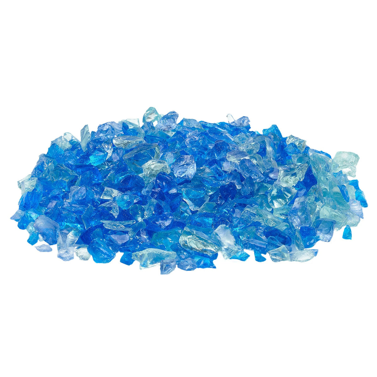 VEVOR FIREPROOF GLASS 4.5KG FIREPLACE GLASS STONES SEA BLUE