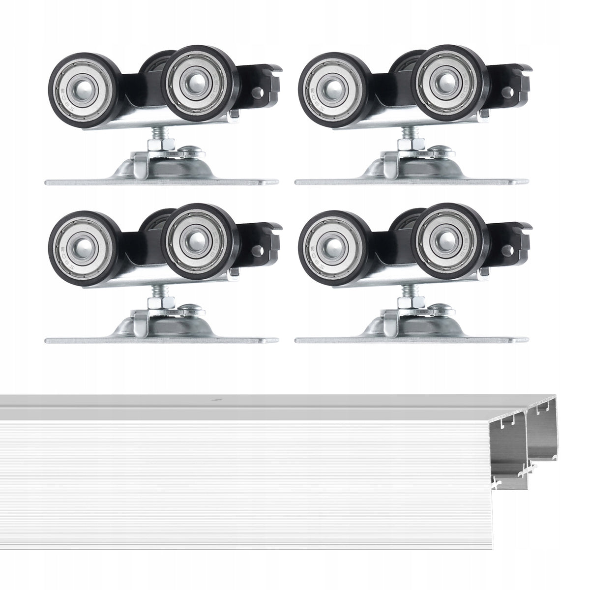 VEVOR SLIDING DOOR TRACK SET 1828MM ALUMINUM SYSTEM