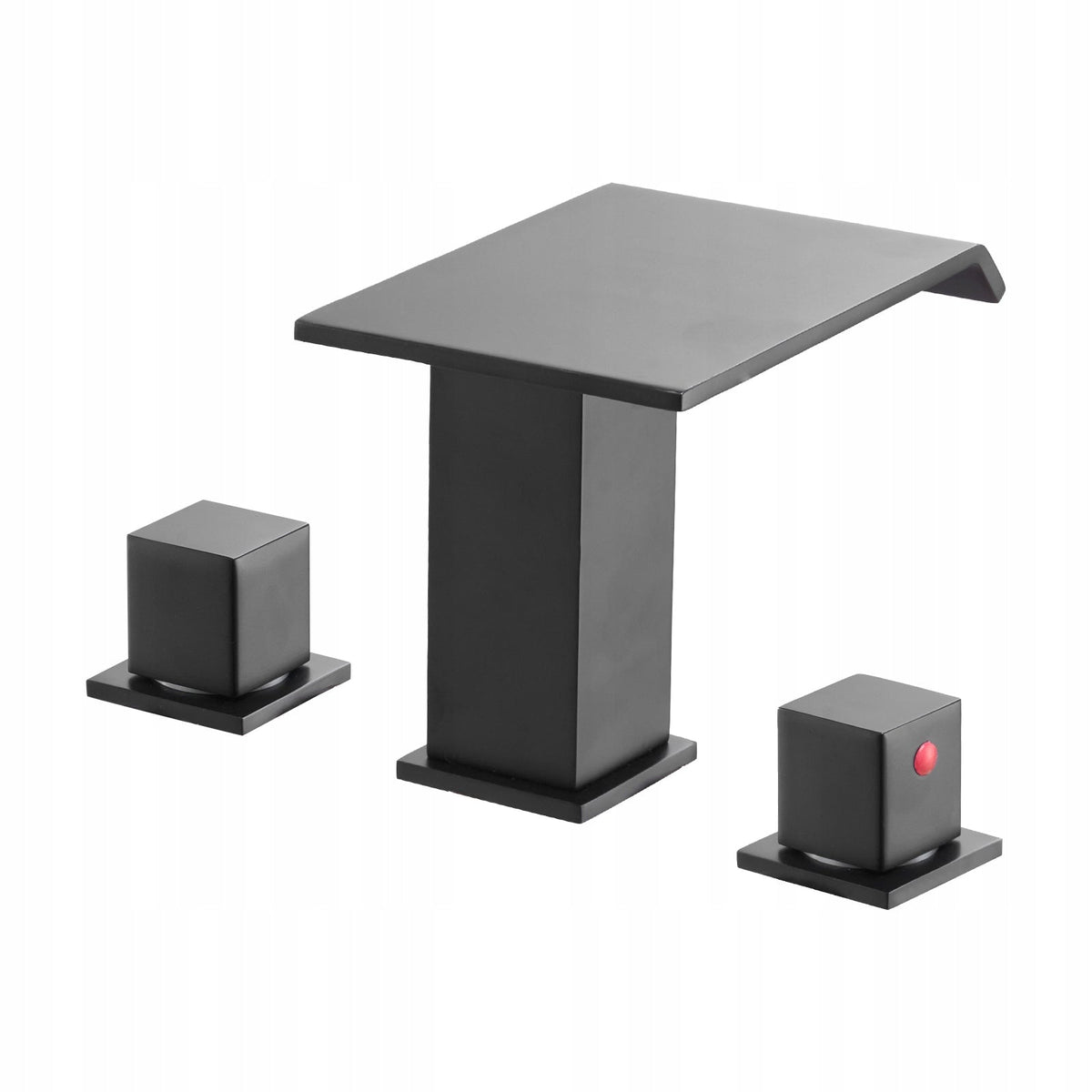 VEVOR ROMAN TUB FAUCET SET 3-HOLE 2-HANDLE MATTE BLACK