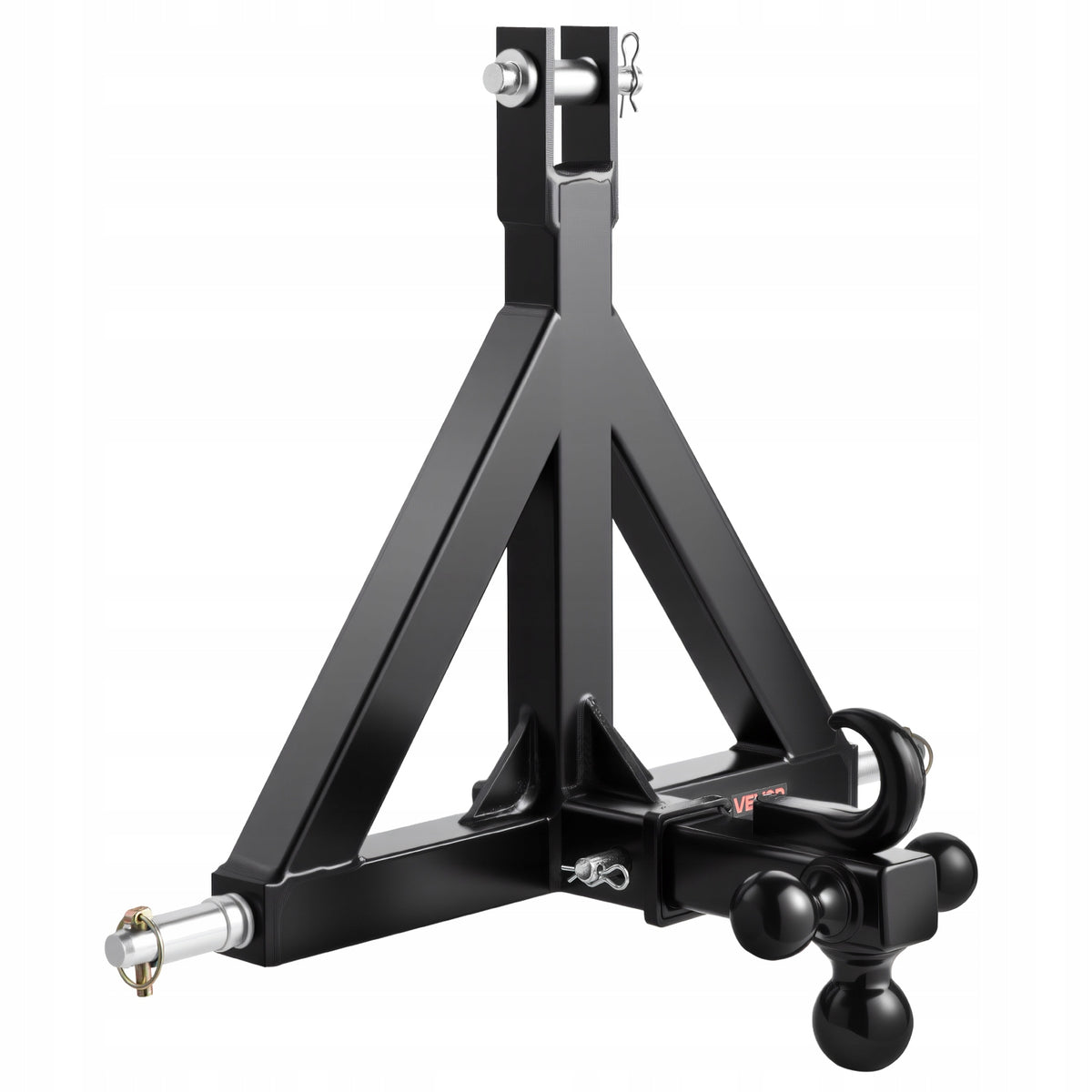 VEVOR 3-Point 2 Inch Receiver Hitch with 3 Balls, Solid and Durable