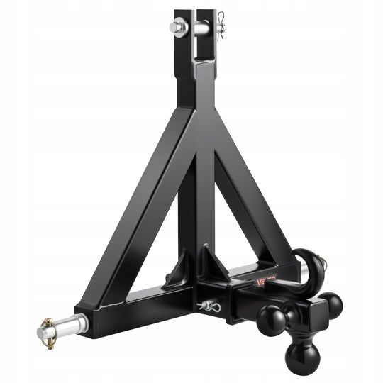 VEVOR 3-Point 2 Inch Receiver Hitch with 3 Balls, Solid and Durable