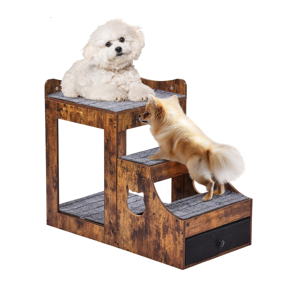 VEVOR PREMIUM PET BUNK BED WITH REMOVABLE STAIRS