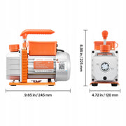 VEVOR VACUUM PUMP WITH GAUGE 3.5 CFM 99 L/MIN 180W SINGLE STAGE