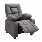 VEVOR CHILDREN'S FOLD-OUT ARMCHAIR WITH CUP HOLDERS GREY 110KG