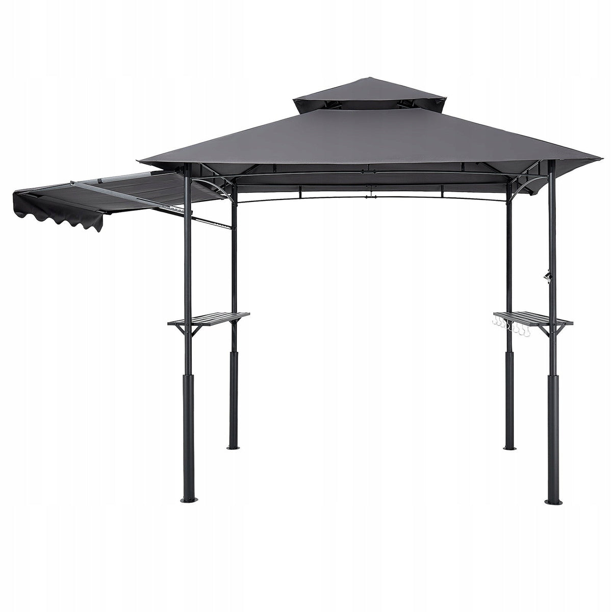 VEVOR GRILL GAZEBO 2430X1500X2500 MM TWO-TIER ROOF STRONG STEEL
