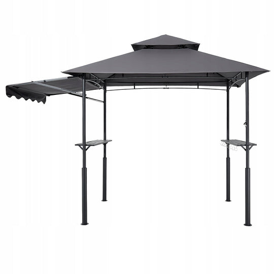 VEVOR GRILL GAZEBO 2430X1500X2500 MM TWO-TIER ROOF STRONG STEEL