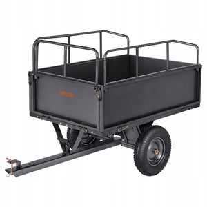 VEVOR 272 KG 17 CU FT DUMP TRAILER SOLID BEST FOR ATV LAWN MOWER