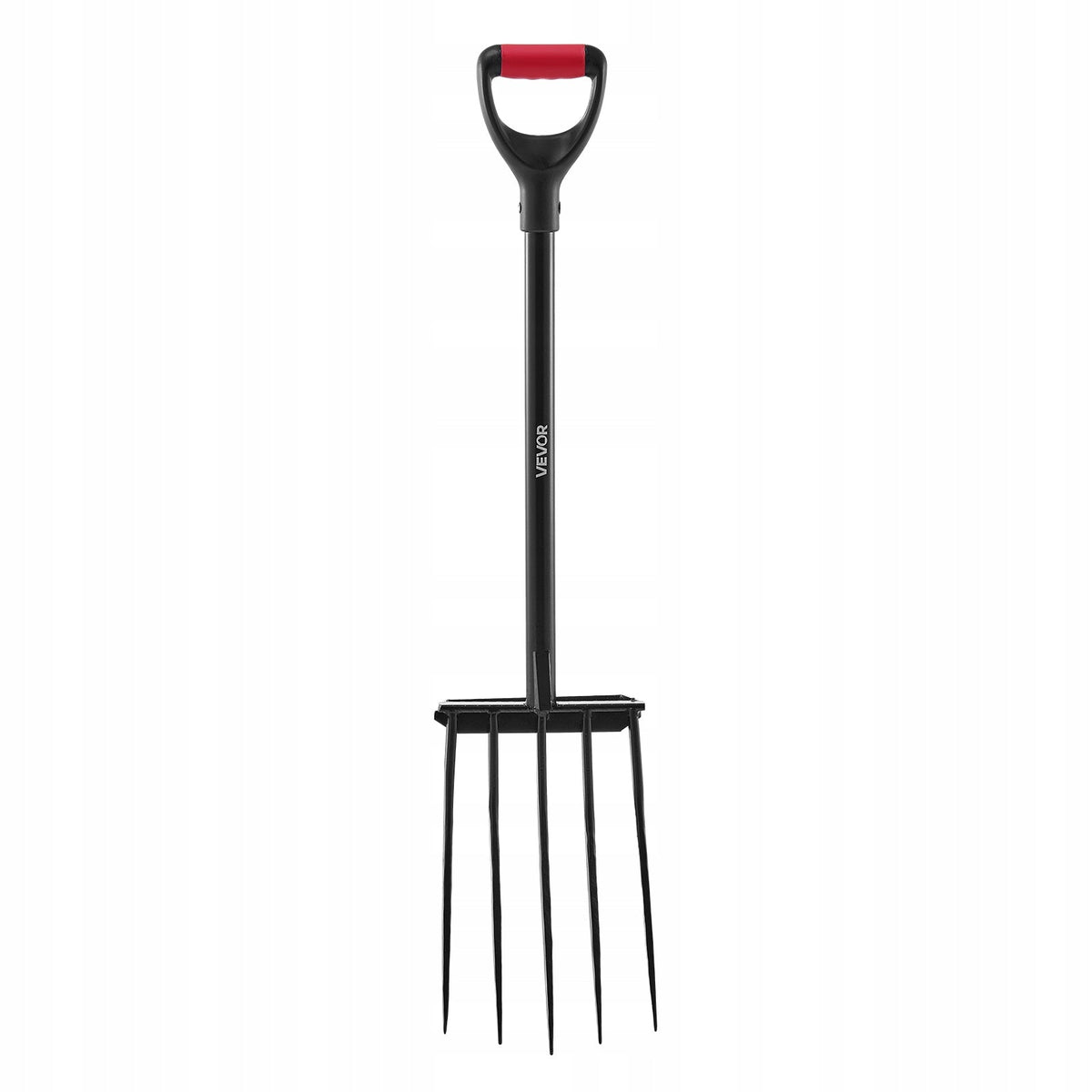 VEVOR 5-TINE MANURE FORK HEAVY DUTY GARDEN FORK WITH METAL HANDLE