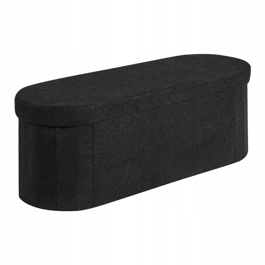VEVOR FOLDABLE FOOTSTOOL WITH STORAGE, OVAL, PADDED, HEAVY-DUTY 299KG