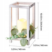 VEVOR SET OF 12 WOODEN WEDDING DECORATIVE LED LANTERNS WHITE