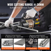 VEVOR ELECTRIC-HYDRAULIC REBAR CUTTER 1000W 4-20MM ROBUST