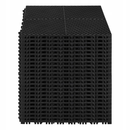 VEVOR MODULAR DRAINAGE MAT 24 PCS 415X415MM STRONG INTERLOCKING SYSTEM PP