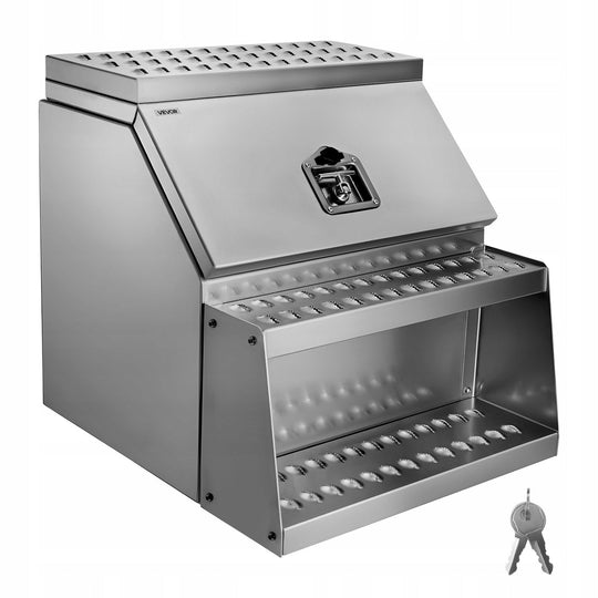 VEVOR SADDLEBAG STEP BOX TOOL BOX 610X695X645 MM ALUMINUM