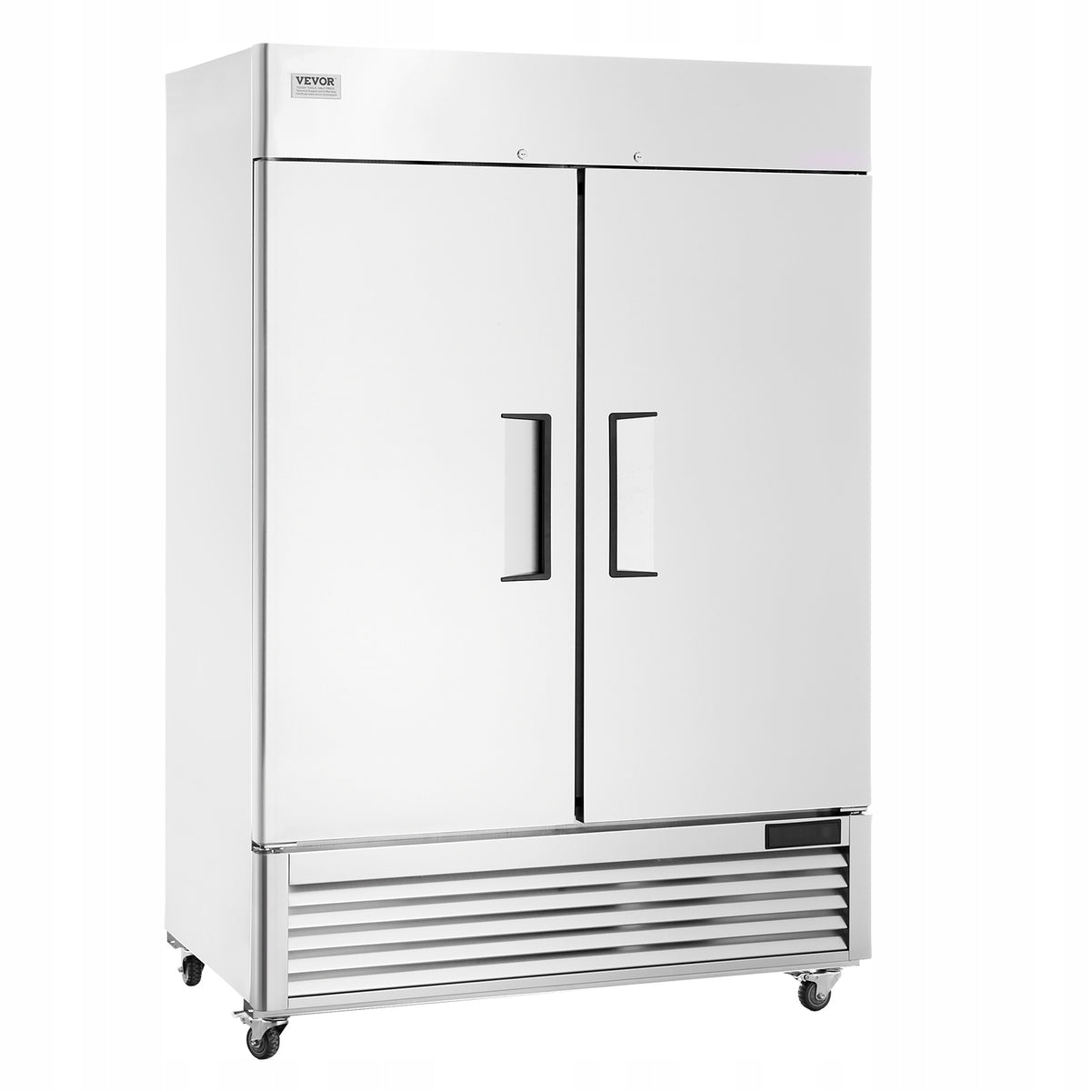 VEVOR 1100L 2-DOOR STAINLESS STEEL DIGITAL COMMERCIAL FREEZER