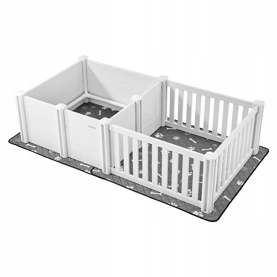 VEVOR DOG PLAYPEN 186X97X50 CM WITH ADJUSTABLE DOOR STRONG AND DURABLE
