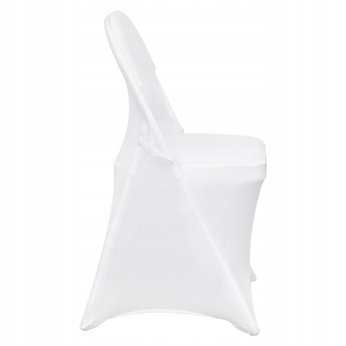 VEVOR FOLDING CHAIR COVERS ELASTIC SPANDEX 50 PCS WHITE