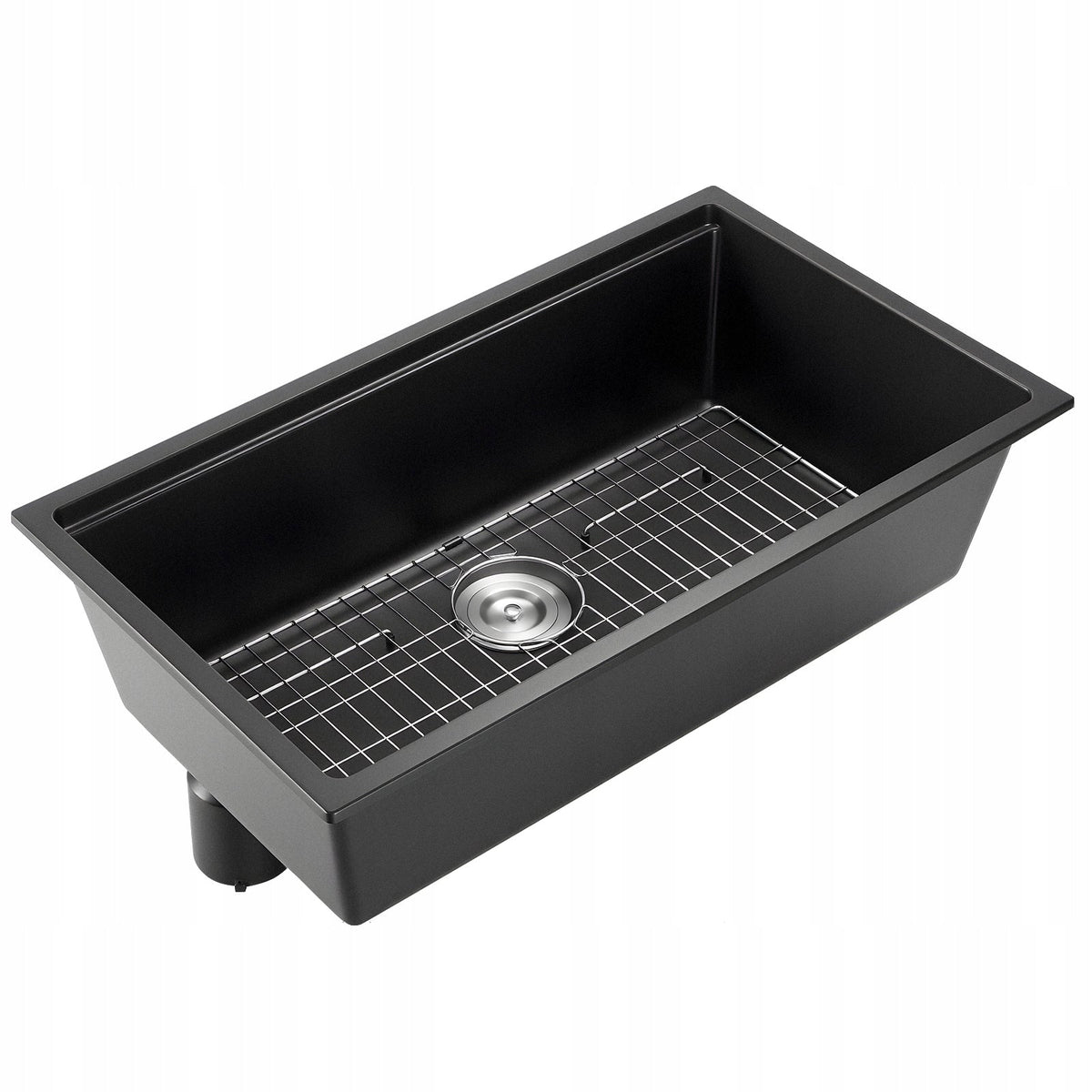 VEVOR UNDERMOUNT GRANITE KITCHEN SINK 838X482X254 MM BLACK PREMIUM