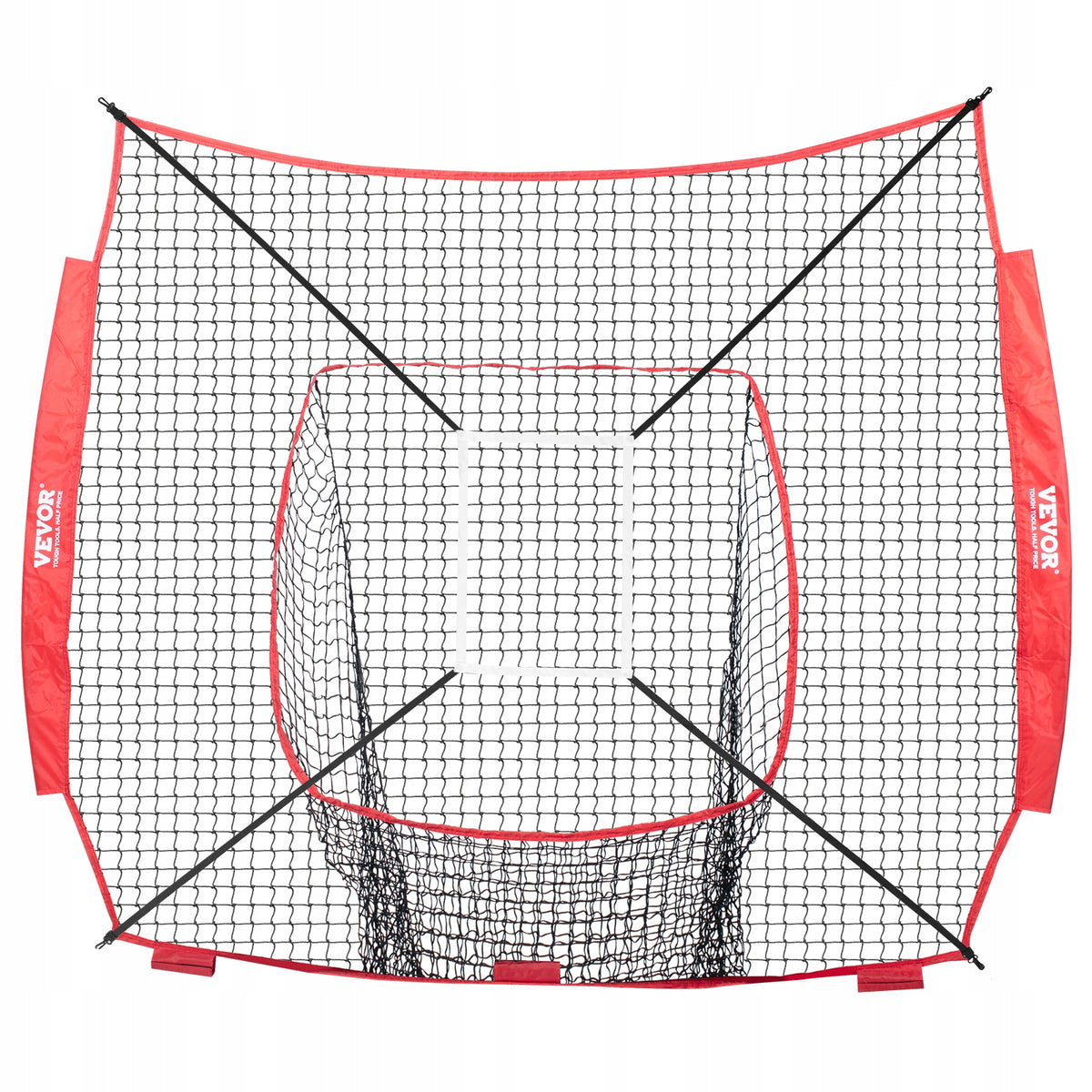 VEVOR PROFESSIONAL THROWING NET 2134X2134MM WITH TWO TARGET FRAMES