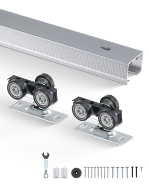 VEVOR 1746 MM SLIDING DOOR HARDWARE KIT ALUMINUM STRONG AND STABLE
