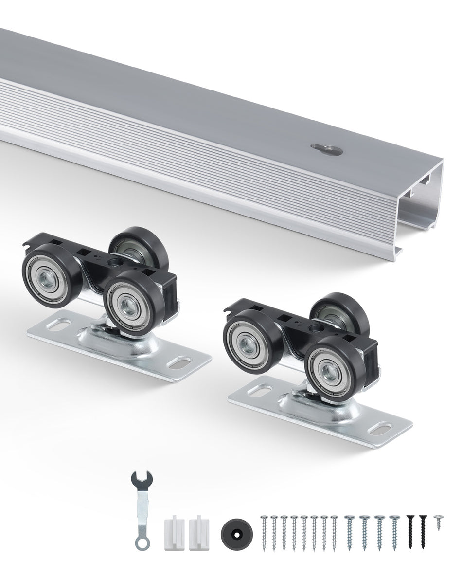 VEVOR 1746 MM SLIDING DOOR HARDWARE KIT ALUMINUM STRONG AND STABLE
