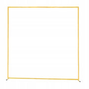 VEVOR 2x2M ARCH BACKDROP STAND GOLD METAL SQUARE STURDY ARCH