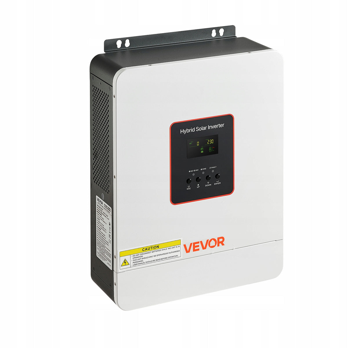 VEVOR 3000W 24V DC TO 230V AC HYBRID INVERTER WITH MPPT AND PREMIUM LCD