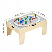 VEVOR ACTIVITY TABLE WITH 290 BLOCKS AND 30-PIECE WOODEN SET